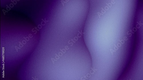 Grainy abstract background with morphing drops, blobby shapes flowing motion. Purple, violet, black, pastel blue liquid gradient. Wavy lines flow. Fluid animation. Noise, grunge texture. Lo-fi design