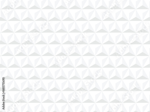 Abstract 3D Geometric Pattern Background. Polygonal Wall Texture with Diamond Shapes. Modern Minimal Geometric Wallpaper in White Tones. Decorative Panel Texture for Interior Design. Origami-Style.