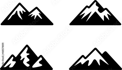 Mountain Silhouettes Collection – Nature Peaks