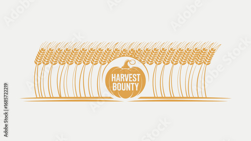 Harvest bounty wheat pumpkin autumn fall thanksgiving agriculture season crop farm