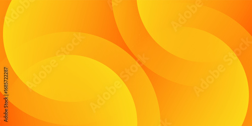 Abstract orange background with circles. Vector illustration