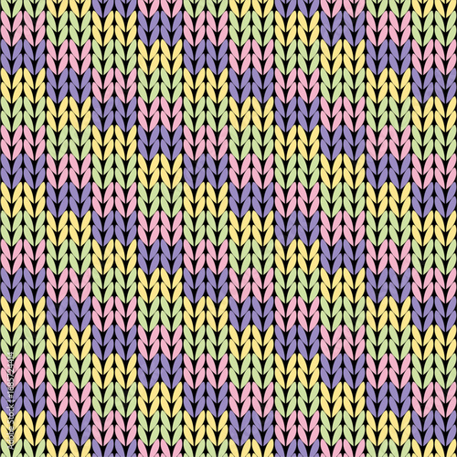 Knitted background pattern wallpaper knitting decorative print handmade textile knitting handiwork	