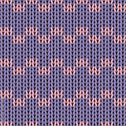 Knitted background pattern wallpaper knitting decorative print handmade textile knitting handiwork	