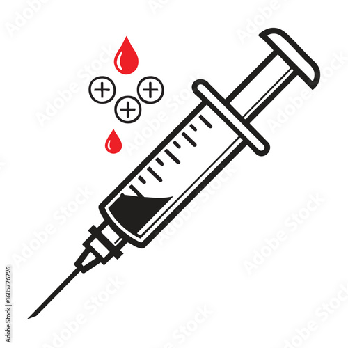 Syringe Outline for Medical Designs