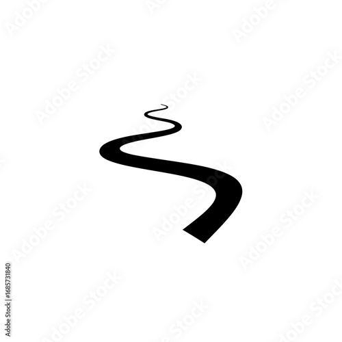 Winding Road Path - A Journey Ahead.