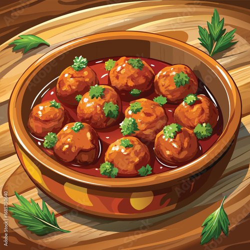 Delicious Homemade Meatballs in Rich Tomato Sauce