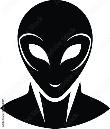 Alien Head Silhouette