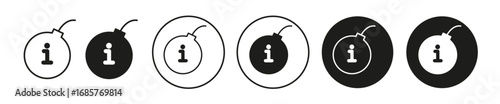 Distruptive Innovation icon set in black filled and outlined style. suitable for UI designs
