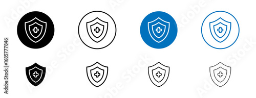 Immune guard icons set. vector illustration