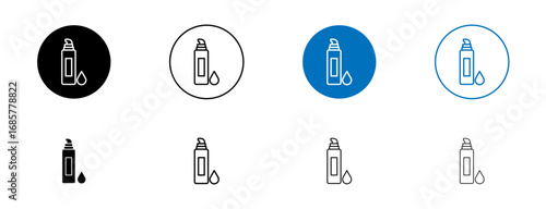 Concealer icons set. vector illustration