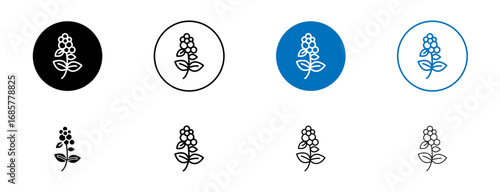 Coffee plant icons set. vector illustration