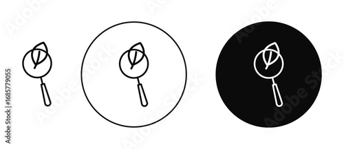 Botany icons set. vector illustration