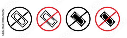 Free of charge icons set in black and blue colors on white background