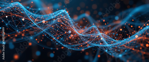 Advanced digital technology network showcasing innovative connectivity solutions for modern data communication, cybersecurity, and digital transformation in a high-tech environment