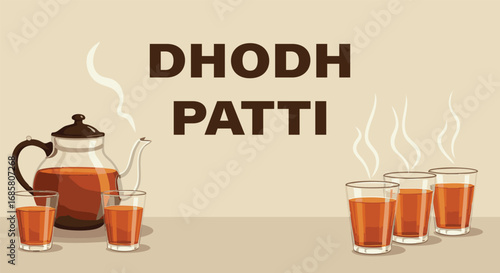 Dhoodh Patti Typography Poster