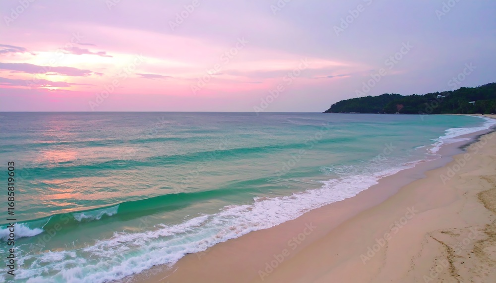 Obraz premium Coastal sunset scene
