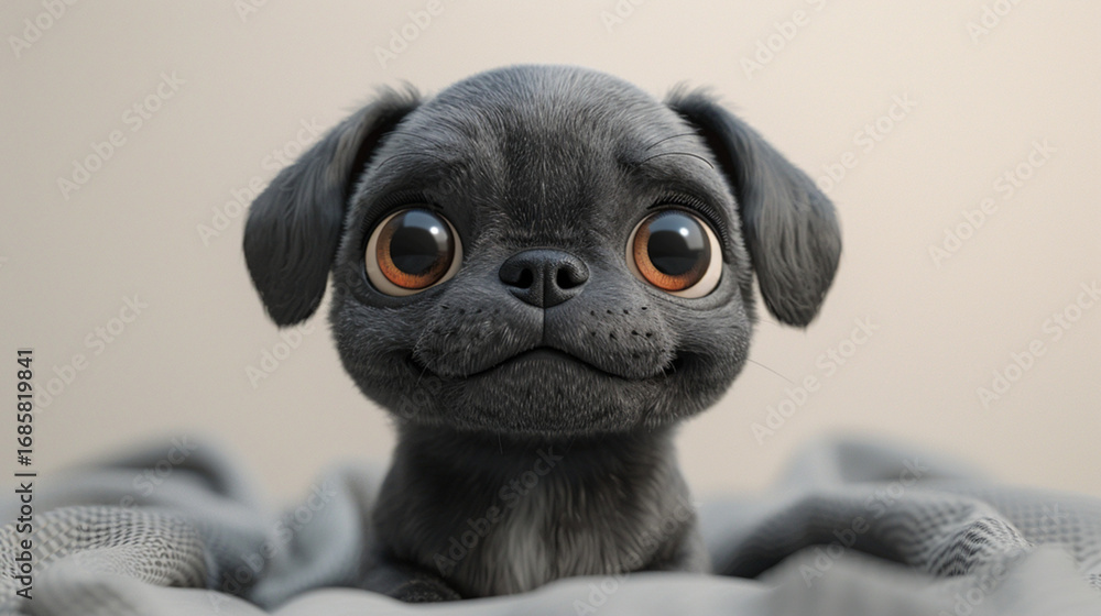 Obraz premium pug, cachorro, cuca, perro, animal, aislada, mascota, canino, engendrar, blanco, retrato