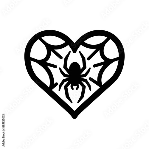 Horror Creepy Spiders Silhouette Vector Illustration