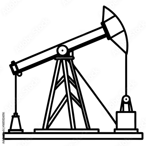 oil pump vector illustration