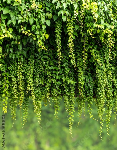 Lush Green Vines Hanging Down