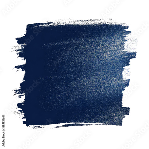 Dark indigo paint stroke with glittery edges