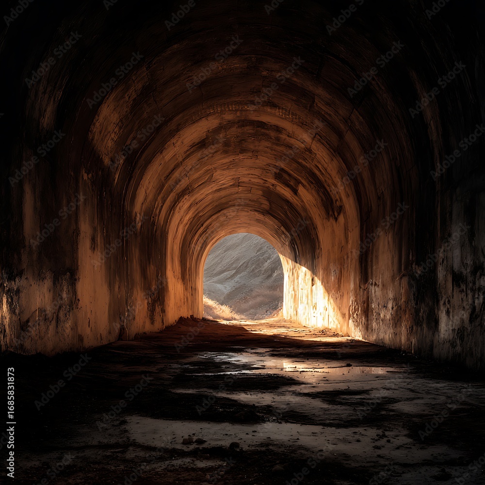 Fototapeta premium tunnel of the cave