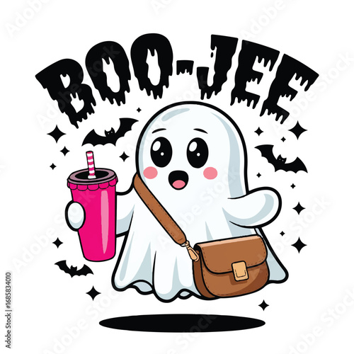 Boo Jee T-shirt Design Clipart, Boo Shirt 