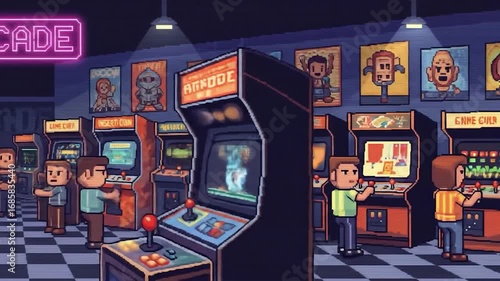 Pixel Art Arcade - A Retro Gaming Nostalgia Trip.