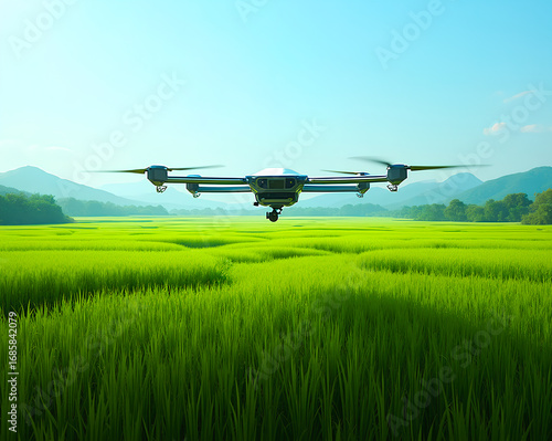 Rice field drone management system