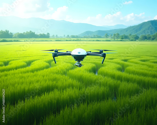 Rice field drone management system