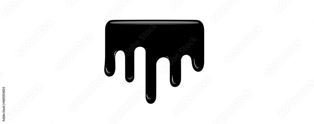 Obraz premium Dark drips from a horizontal line