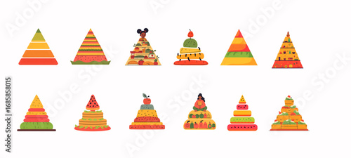 Festive and Colorful Christmas Tree Decorations in Vector Format
