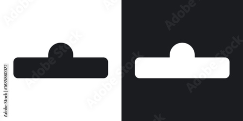 Euro hook icons vectors in solid black and white style