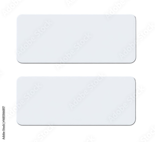 Two identical, light gray, rectangular boxes stacked vertically.  Rounded corners