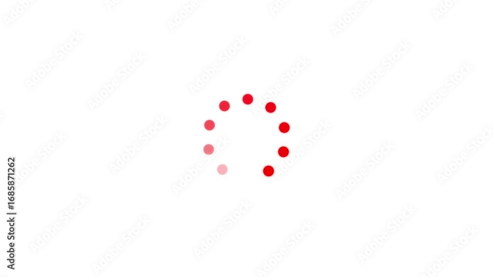 loading circle icon on white background. circle arrow icon refresh and reload animated, Loading icon ,loading circle upload or download animation Waiting symbol. 4k video icon animation .