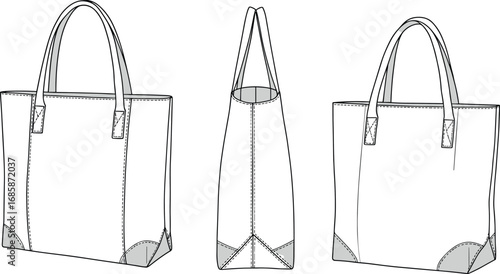 Stylish tote bag with leather accents, spacious design, durable construction, versatile handbag, casual everyday accessory, reusable shopping bag, eco-friendly fashion item