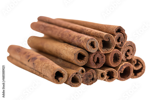Spice market photography indoor close-up of cinnamon harvesting