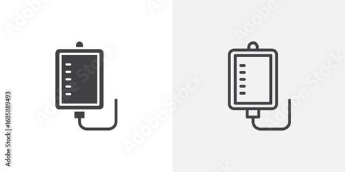 IV icon set for ui designs on white background