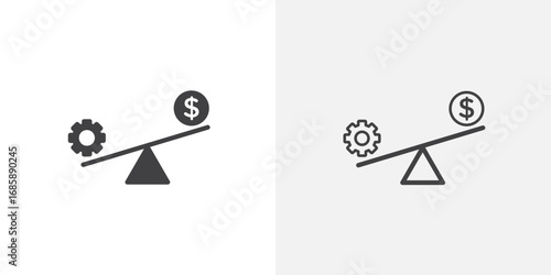 Leverage icon set for ui designs on white background