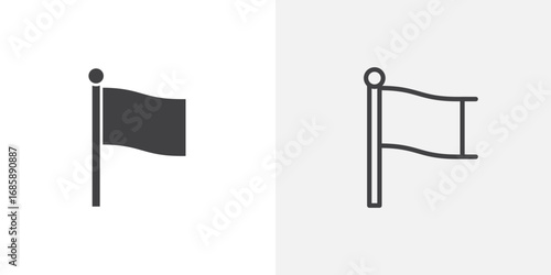 Flag icon set for ui designs on white background