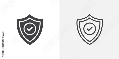 Durable icon set for ui designs on white background