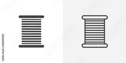 Copper icon set for ui designs on white background