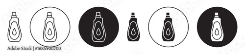 Liquid detergent Icon collection for ui on white background