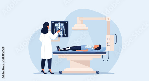 Medical X-ray Examination - Doctor Explaining Results