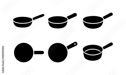 Silhouette cookware: minimalist black kitchen pans and pots set