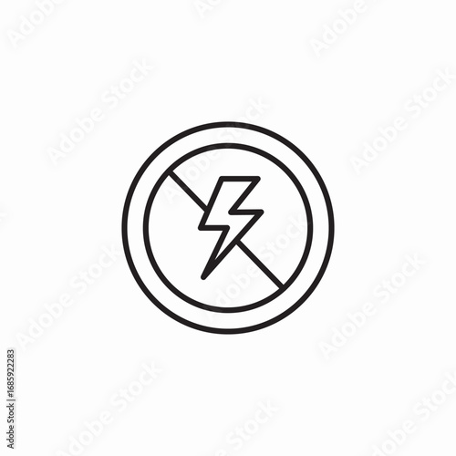 no flash settings icon sign vector