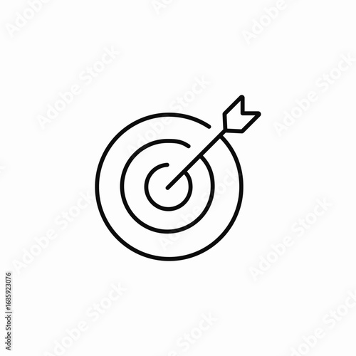 target goal reached icon sign vector