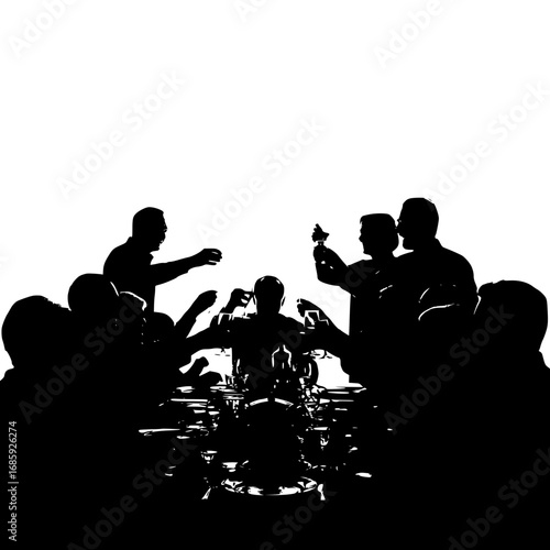 A Generational Family Gathering Celebrating a Special Event Together