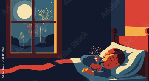 Asleep with a Noisemaker
