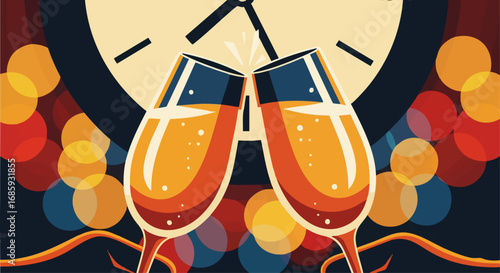 Midnight Champagne Toast Close-Up